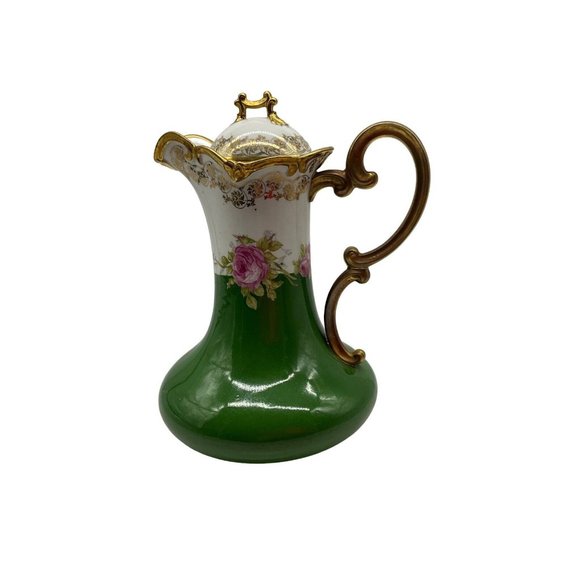 Imperial Crown China Chocolate Pot, Hand Painted, Vienna Austria - Picture 1 of 16